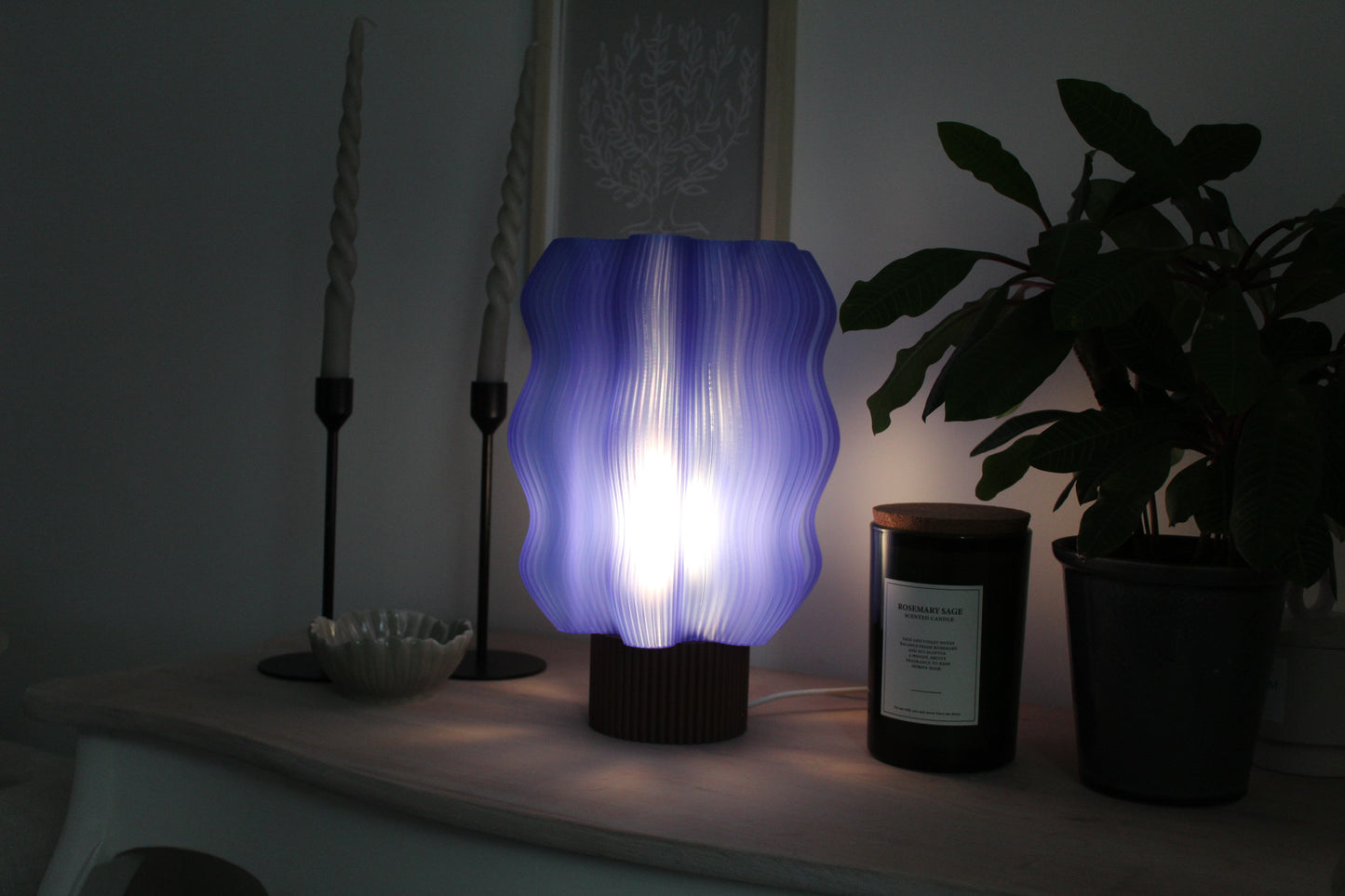 Bordslampa, Blåbär