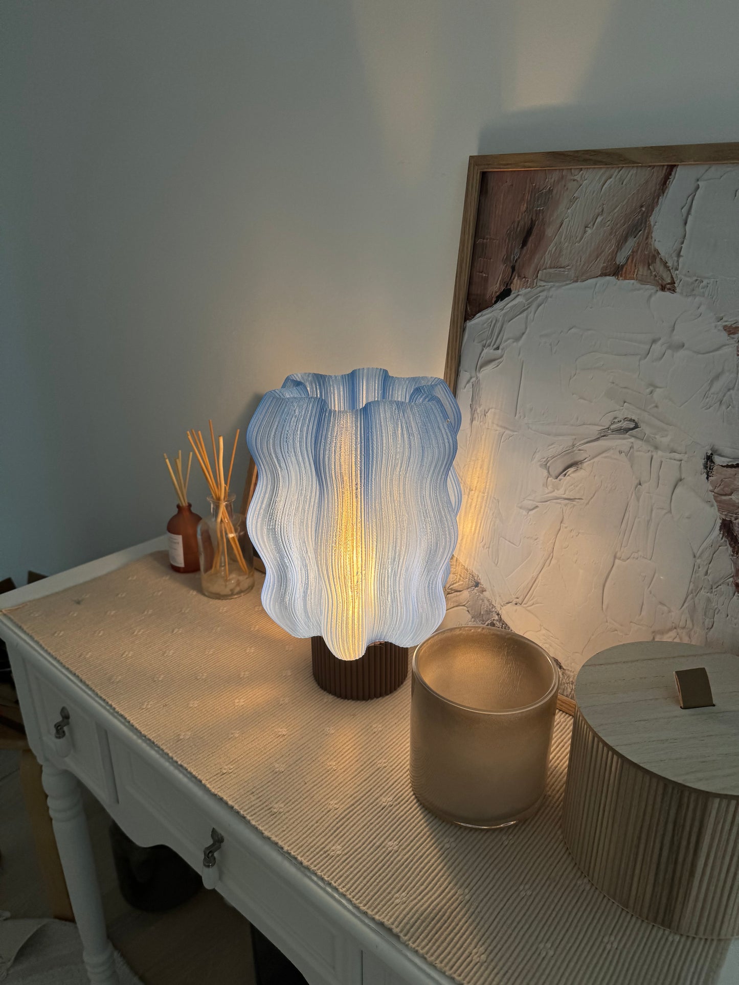 Bordslampa, Bäck